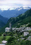 the first view towards Soglio, the "capital" of Valle Bregaglia
