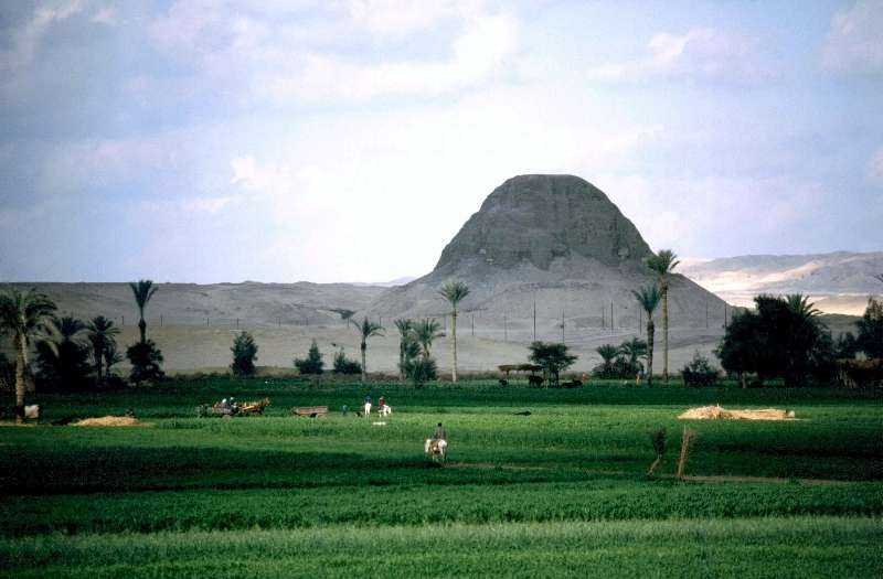the Lahun Pyramid, 4000 years old